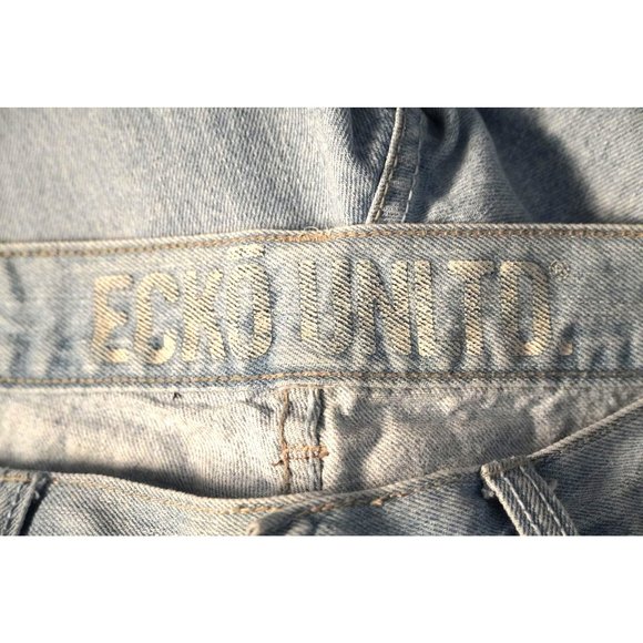 Vintage Ecko Shorts, Blue Jean Shorts, Mens Size 34, Light Wash Denim, Ecko UNLT - Picture 8 of 9